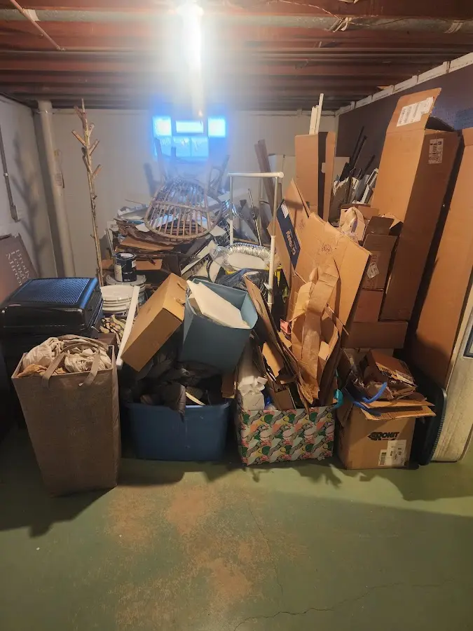 Roll-off dumpster container at job site for 40 Yard Dumpster Rental in Denver City